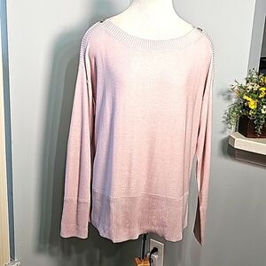 VERE Ami light pink, lightweight sweater. ‎ Size XL. Boat neck.